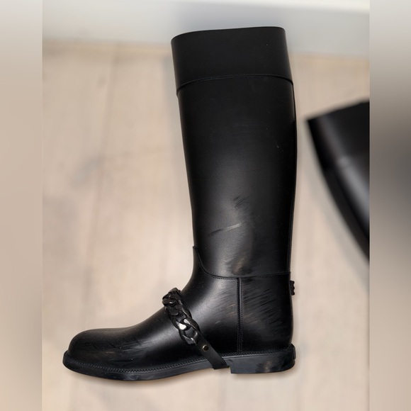 Women's Givenchy Botte Pluie Rain Boots – Great Condition SIZE 38 - Picture 6 of 7